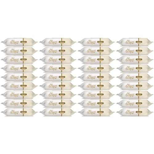 Sleepy Islak Havlu Mendil 90 Yaprak (36 Lı Set) Beyaz Sabun Kokulu Plastik Kapaklı (3240 Yaprak)