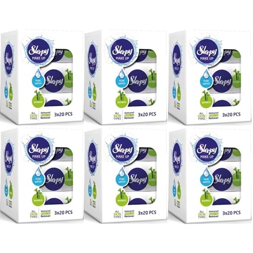 Sleepy Yüz Temizleme Havlusu Bamboo Make Up 360 Yaprak (18PK*20)