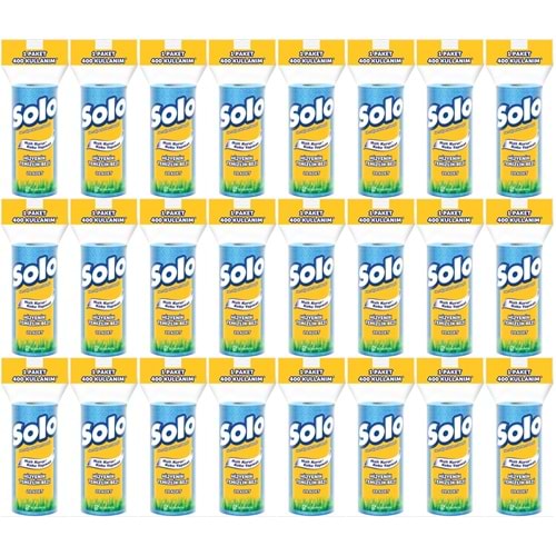 Solo Hijyenik Temizlik Bezi (İç adet 20 Li) (Kokusuz ve Hızla Kuruyan) (24 Lü Set)