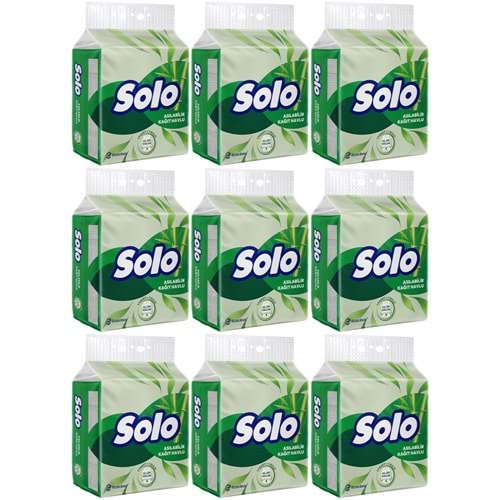 Solo Asılabilir Kağıt Havlu (Hijyenik ve Pratik Kullanım İçin Uygun) (9 Lu Set)