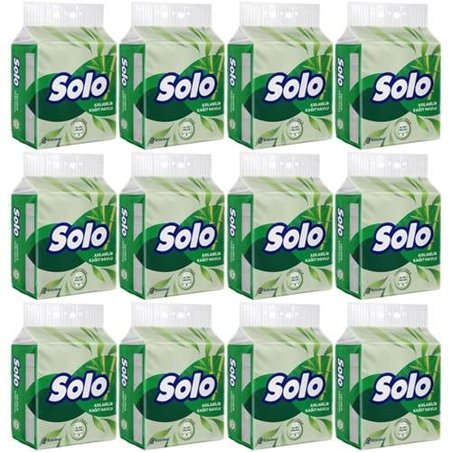 Solo Asılabilir Kağıt Havlu (Hijyenik ve Pratik Kullanım İçin Uygun) (12 Li Set)