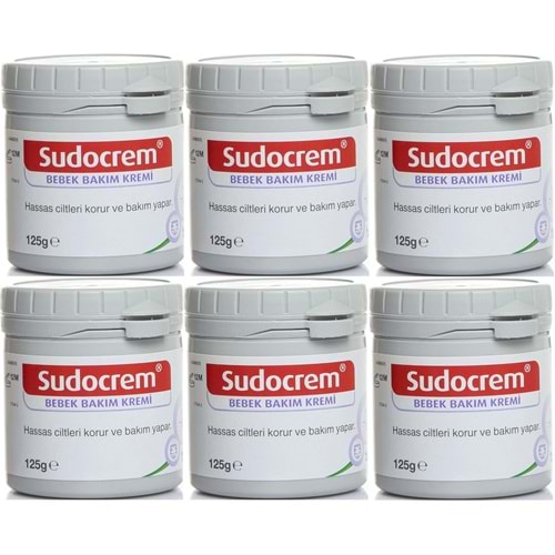 Sudocrem Cilt Bebek Bakım - Pişik Kremi 125GR (6 Lı Set)
