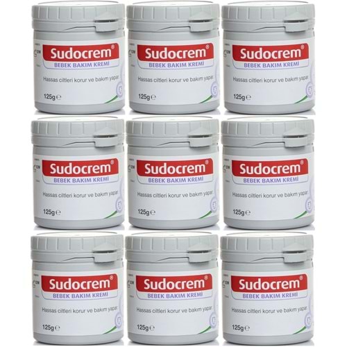 Sudocrem Cilt Bebek Bakım - Pişik Kremi 125GR (9 Lu Set)