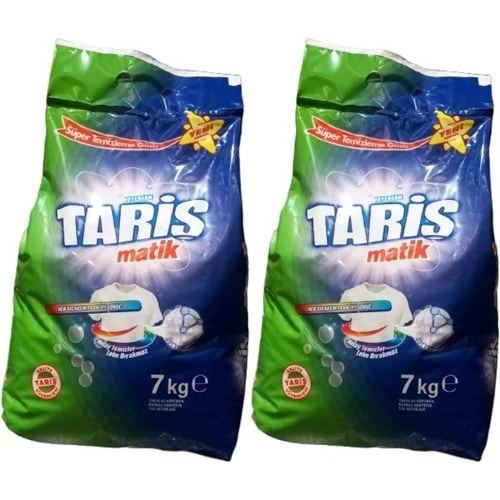 Tariş Matik Toz Çamaşır Deterjanı 14KG Renkli ve Beyazlar için (2PK*7KG) (106 Yıkama)