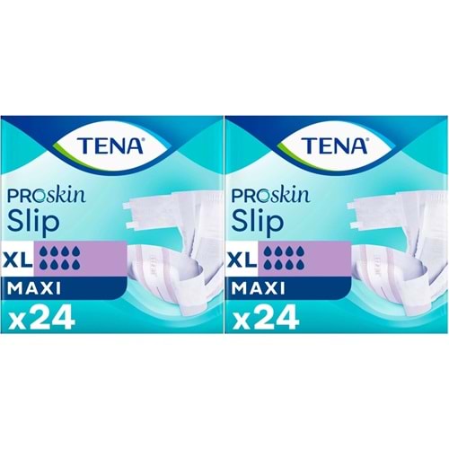 Tena Proskin Slip Maxi Bel Bantlı Yetişkin Bezi XL - Ekstra Large - Extra Large 48 Adet