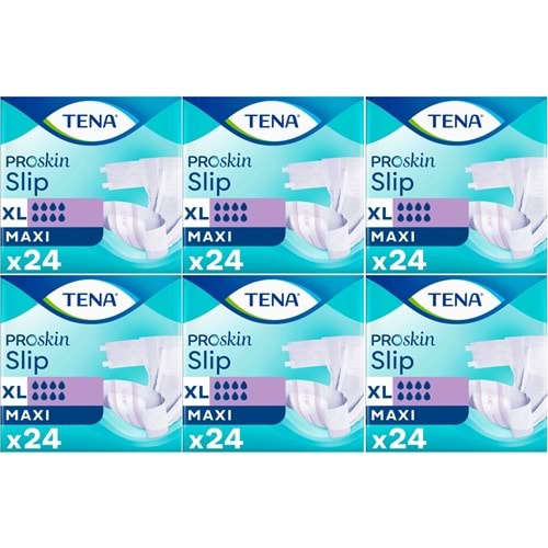 Tena Proskin Slip Maxi Bel Bantlı Yetişkin Bezi XL - Ekstra Large - Extra Large 144 Adet