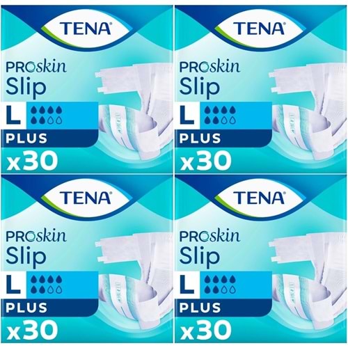 Tena Proskin Slip Plus Bel Bantlı Yetişkin Bezi L - Büyük - Large 120 Adet