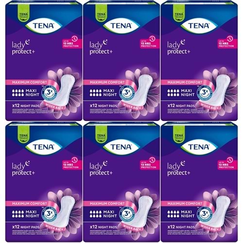 Tena Lady Protect Mesane Pedi Maxi Night Geceye Özel 72 Adet