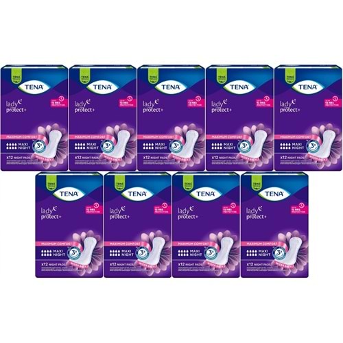 Tena Lady Protect Mesane Pedi Maxi Night Geceye Özel 108 Adet