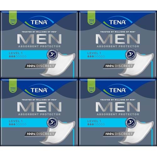Tena Men Emici Koruma Level 1 Erkek Mesane Pedi 96 Adet