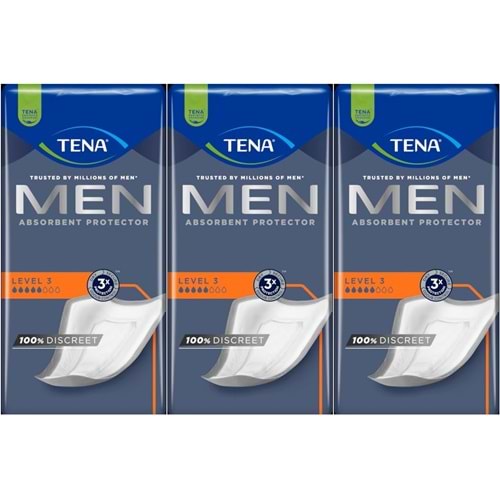 Tena Men Emici Koruma Level 3 Erkek Mesane Pedi 48 Adet