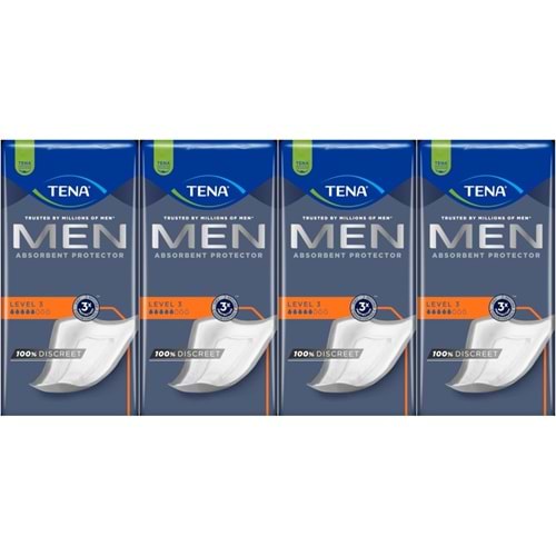 Tena Men Emici Koruma Level 3 Erkek Mesane Pedi 64 Adet