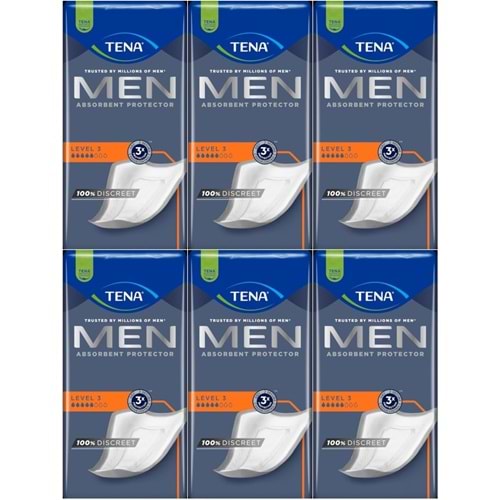 Tena Men Emici Koruma Level 3 Erkek Mesane Pedi 96 Adet