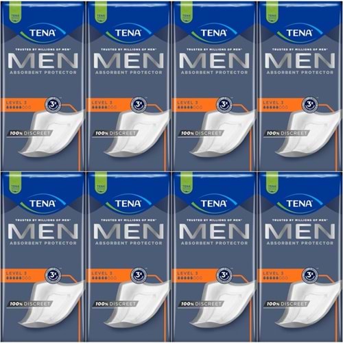 Tena Men Emici Koruma Level 3 Erkek Mesane Pedi 128 Adet