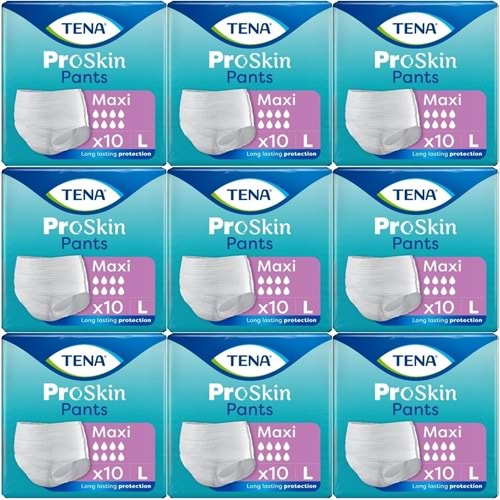 Tena Proskin Pants Maxi Emici Külot Yetişkin Bezi L - Büyük - Large 90 Adet