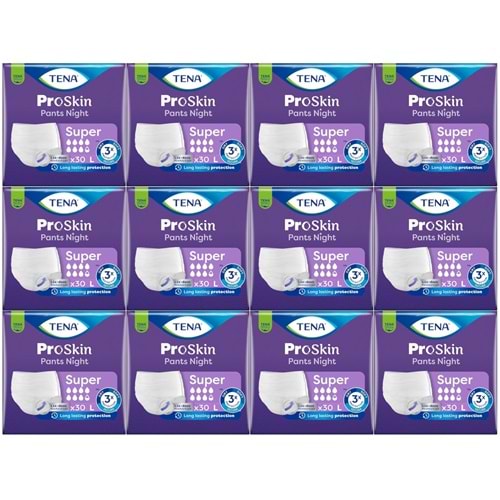 Tena Proskin Pants Süper Night Gece Emici Külot Yetişkin Bezi L - Büyük - Large 360 Adet
