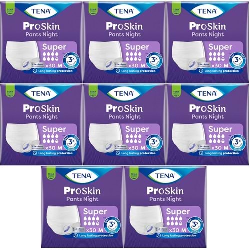 Tena Proskin Pants Süper Night Gece Emici Külot Yetişkin Bezi M - Orta - Medium 240 Adet