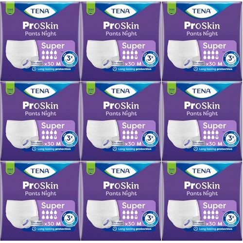 Tena Proskin Pants Süper Night Gece Emici Külot Yetişkin Bezi M - Orta - Medium 270 Adet