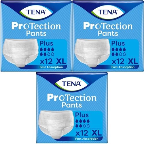 Tena ProTection Pants Plus Emici Külot Yetişkin Bezi XL - Ekstra Büyük - Extra Large 36 Adet