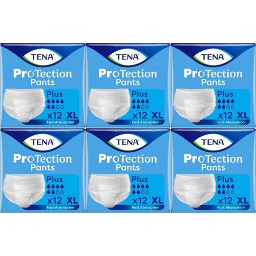Tena ProTection Pants Plus Emici Külot Yetişkin Bezi XL - Ekstra Büyük - Extra Large 72 Adet