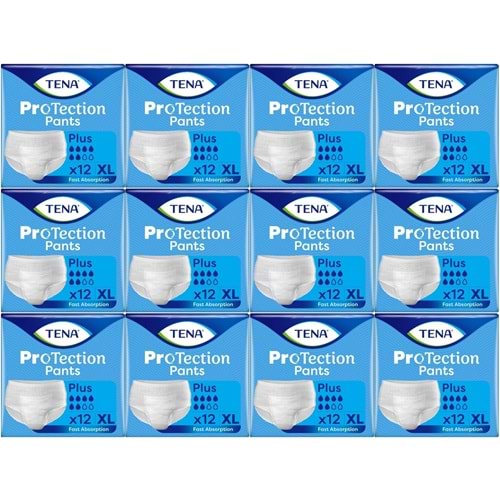 Tena ProTection Pants Plus Emici Külot Yetişkin Bezi XL - Ekstra Büyükü - Extra Large 144 Adet