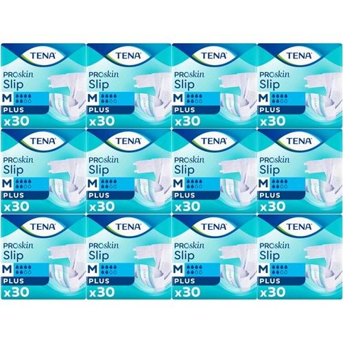 Tena Proskin Slip Plus Bel Bantlı Yetişkin Bezi M - Orta - Medium 360 Adet