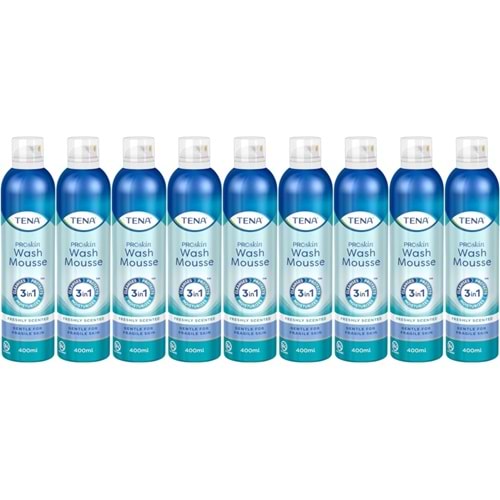 Tena Proskin Vücut Temizleme Köpüğü 400 ML (3 in 1 Arada) (9 Lu Set)