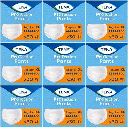 Tena ProTection Pants Regular Emici Külot Yetişkin Bezi XL - Ekstra Büyük - Extra Large 270 Adet