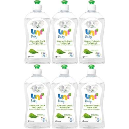 Uni Baby Biberon ve Emzik Temizleyici 500ML (6 Lı Set)