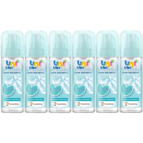 Uni Baby Bebek Kolonyası 150ML Nemlendiricili/Bebeksi Dokunuş (6 Lı Set)