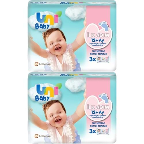 Uni Baby Islak Havlu Mendil İlk Adım 52 Yaprak (6 Lı Set) 312 Yaprak (2PK*3)
