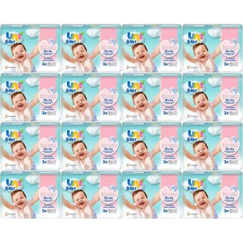 Uni Baby Islak Havlu Mendil İlk Adım 52 Yaprak (48 Li Set) 2496 Yaprak (16PK*3)