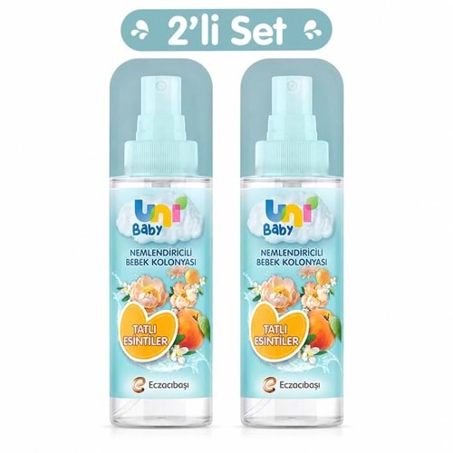 Uni Baby Bebek Kolonyası 150ML Nemlendiricili - Tatlı Esintiler (2 Li Set)
