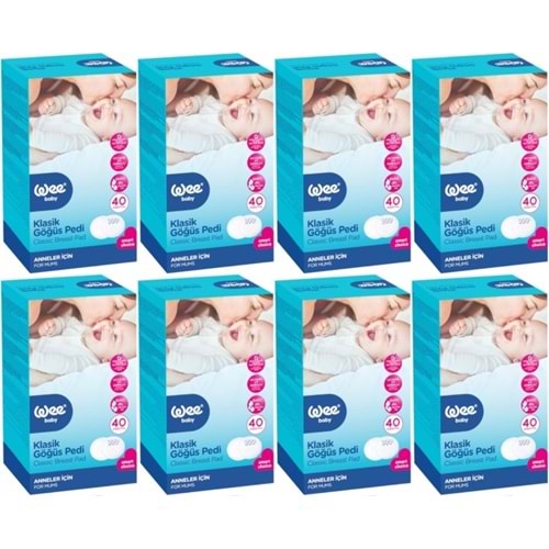 Wee Baby Klasik Göğüs Pedi (40 Lı) 320 Adet (8Pk*40)