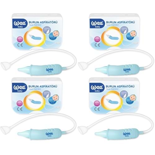 Wee Baby Burun Aspiratörü Nasal (Yeni Saklama Kabı Kutulu) (4 Lü Set) (WEE162)