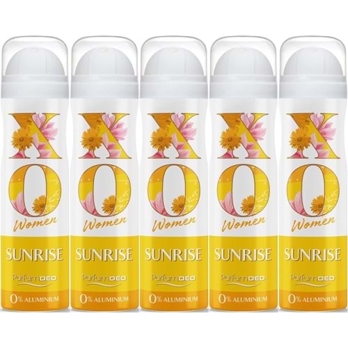 XO Deodorant 150ML Women-Kadın Sunrise (5 Li Set)