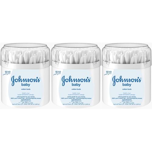 Johnsons Baby Kulak Temizleme Çubuğu 100 Adet (3 Lü Set)