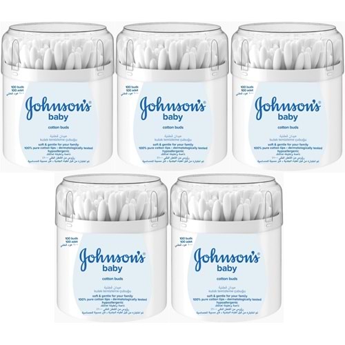 Johnsons Baby Kulak Temizleme Çubuğu 100 Adet (5 Li Set)