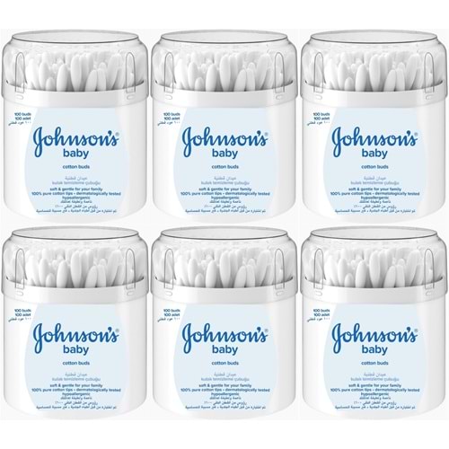 Johnsons Baby Kulak Temizleme Çubuğu 100 Adet (6 Lı Set)