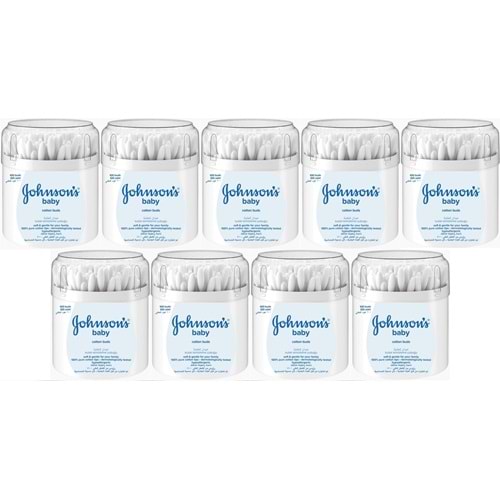 Johnsons Baby Kulak Temizleme Çubuğu 100 Adet (9 Lu Set)