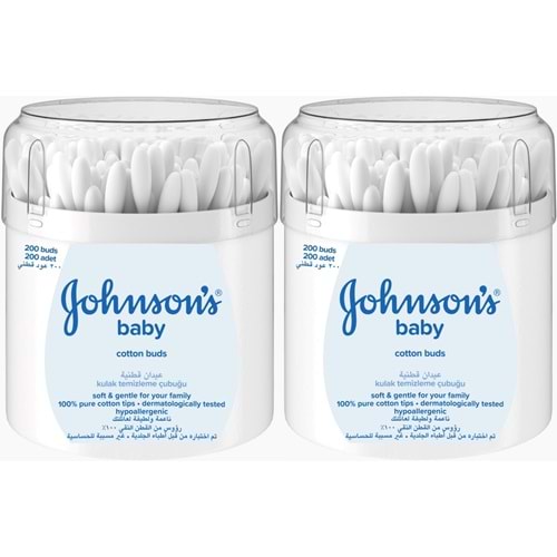 Johnsons Baby Kulak Temizleme Çubuğu 200 Adet (2 Li Set)