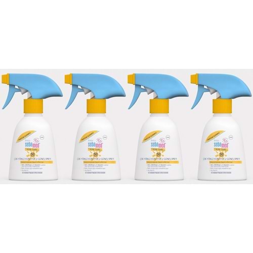 Sebamed Sun Care Bebek Güneş Losyonu Kremi Sprey 50+ 200ML PARFÜMSÜZ (Hassas Ciltler) (4 Lü Set)