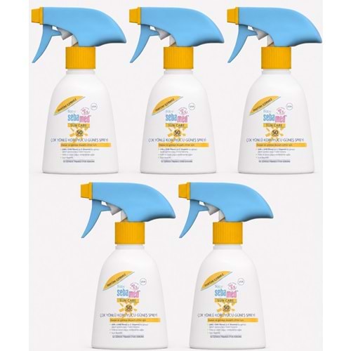 Sebamed Sun Care Bebek Güneş Losyonu Kremi Sprey 50+ 200ML PARFÜMSÜZ (Hassas Ciltler) (5 Li Set)