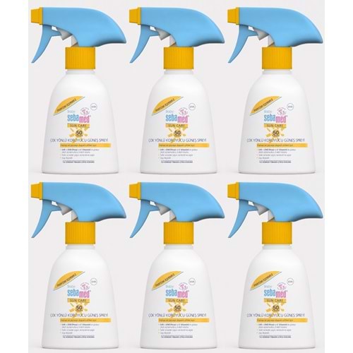 Sebamed Sun Care Bebek Güneş Losyonu Kremi Sprey 50+ 200ML PARFÜMSÜZ (Hassas Ciltler) (6 Lı Set)