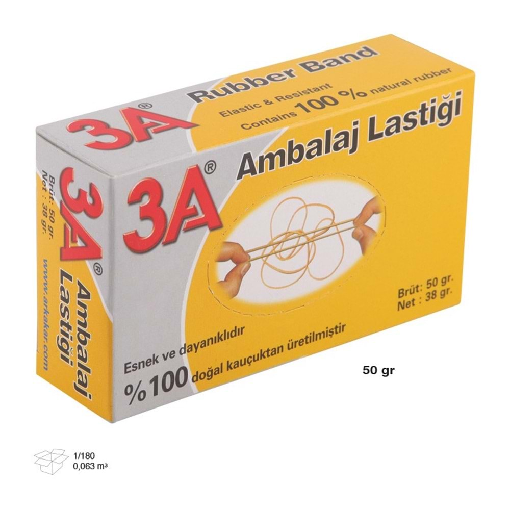 AMBALAJ LASTİĞİ 50gr KARTON KUTU 3A