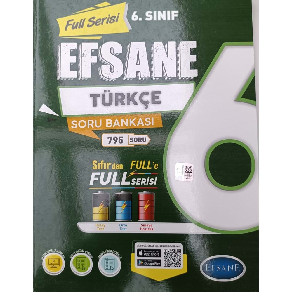6.SINIF EFSANE FULL TÜRKÇE SORU BANKASI AÇI