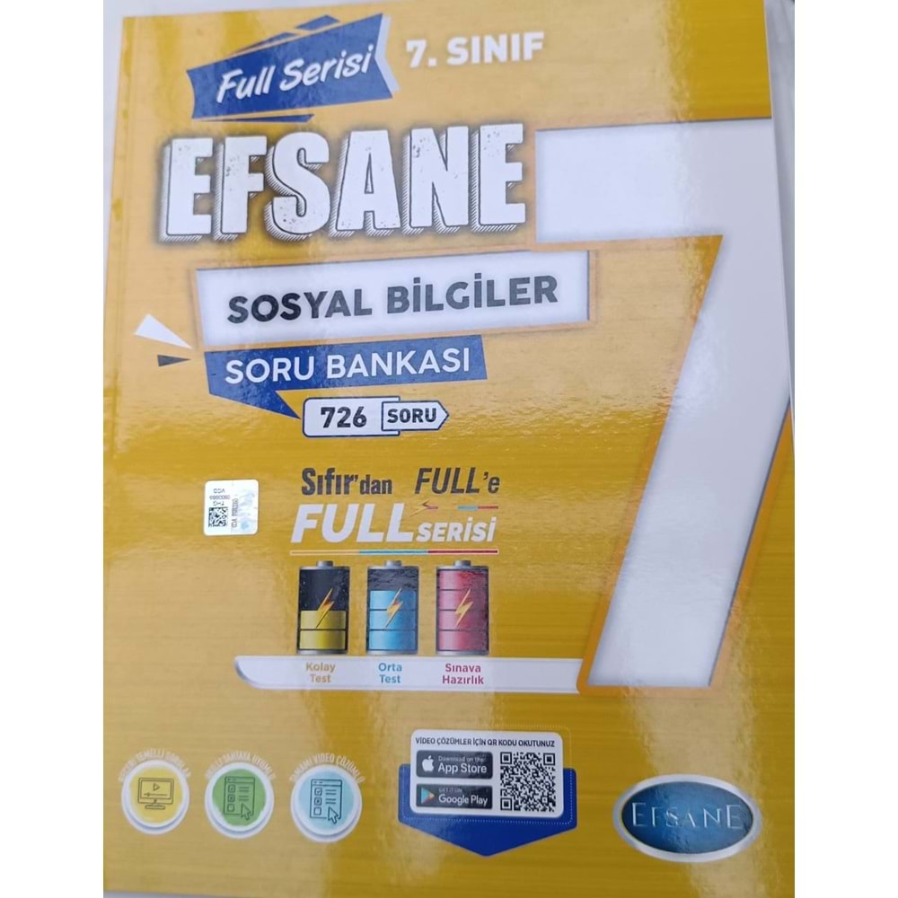 7.SINIF EFSANE FULL SOSYAL BİLİMLER SB AÇI