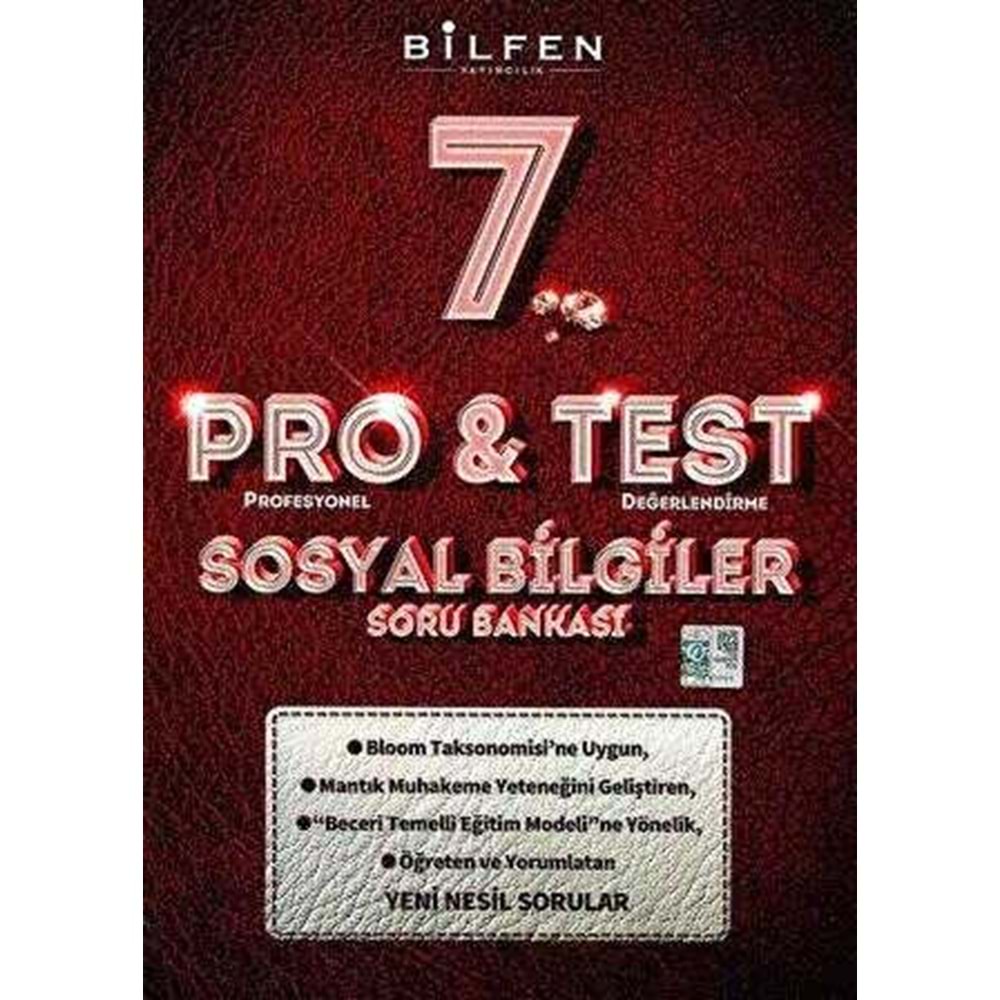 7.SINIF SOSYAL BİLGİLER PRO&TEST S.B BİLFEN