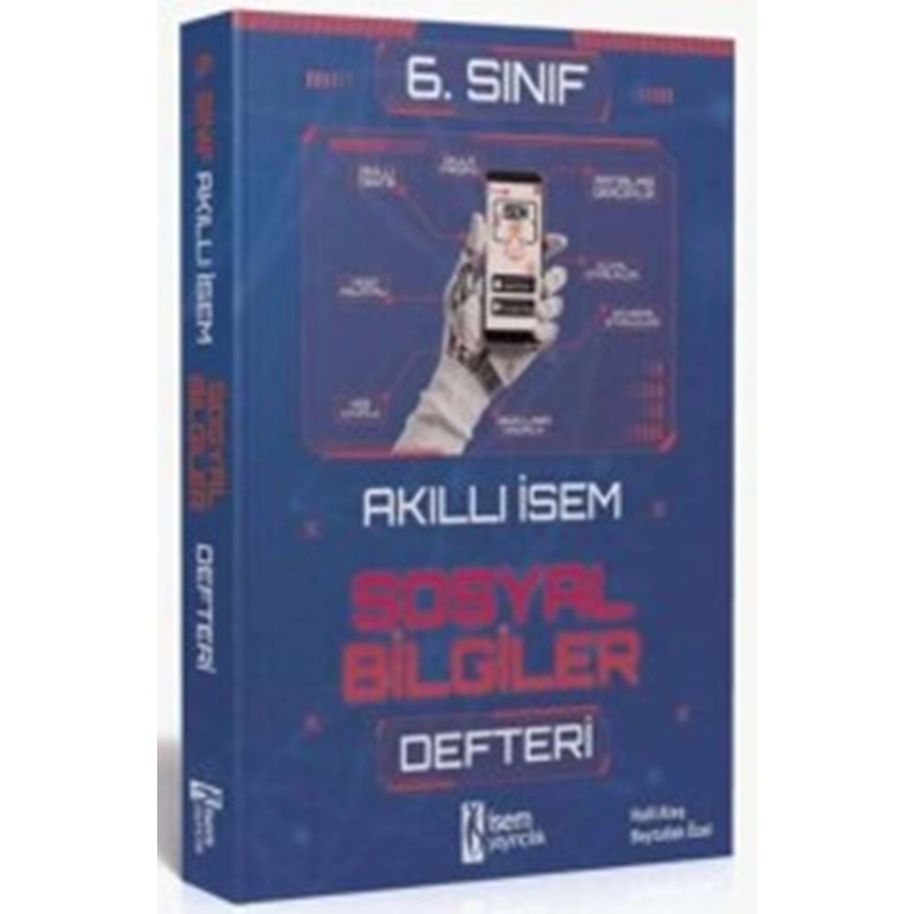 6.SINIF SOSYAL BİLGİLER DEFTERİ AKILLI İSEM