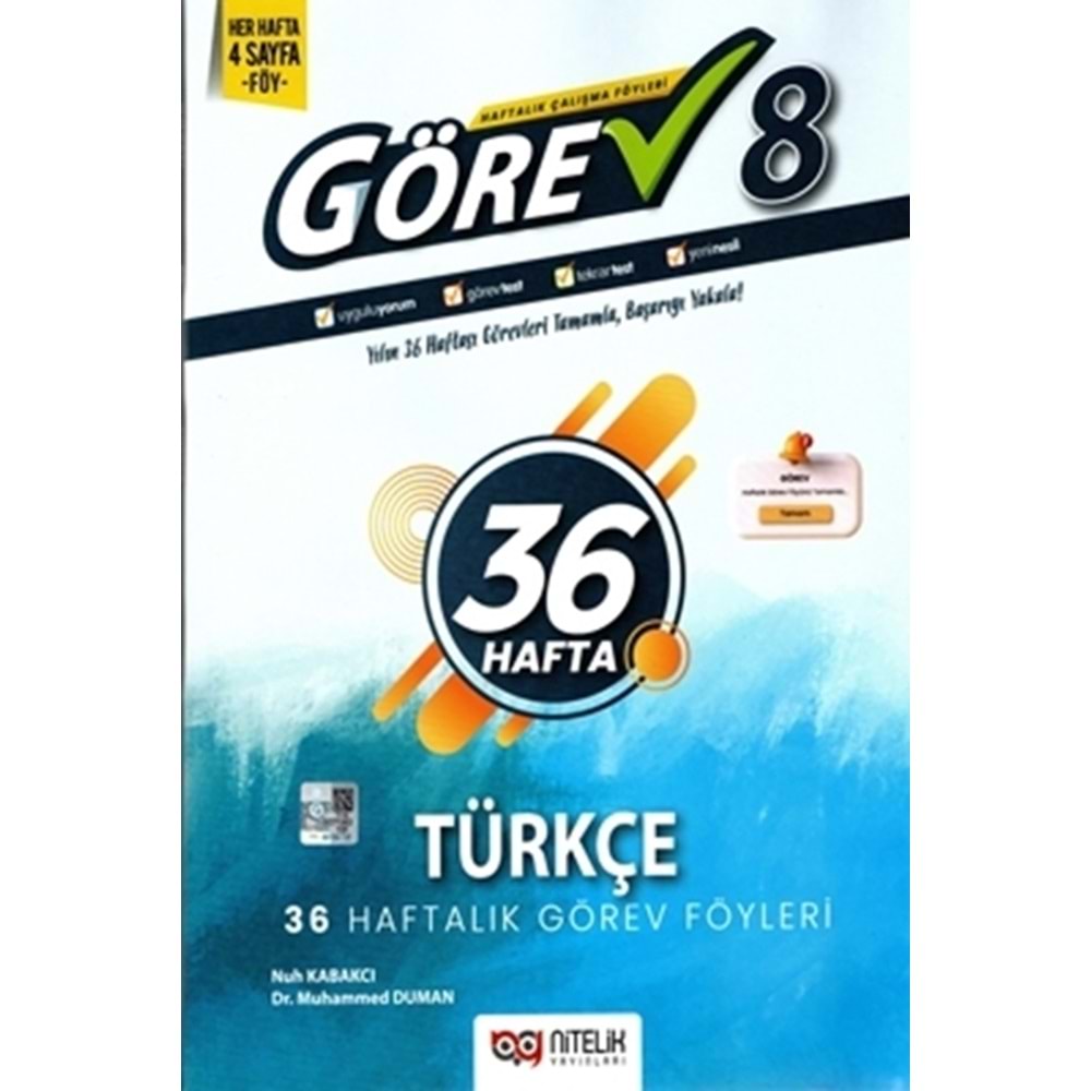 8.SINIF TÜRKÇE GÖREV NİTELİK